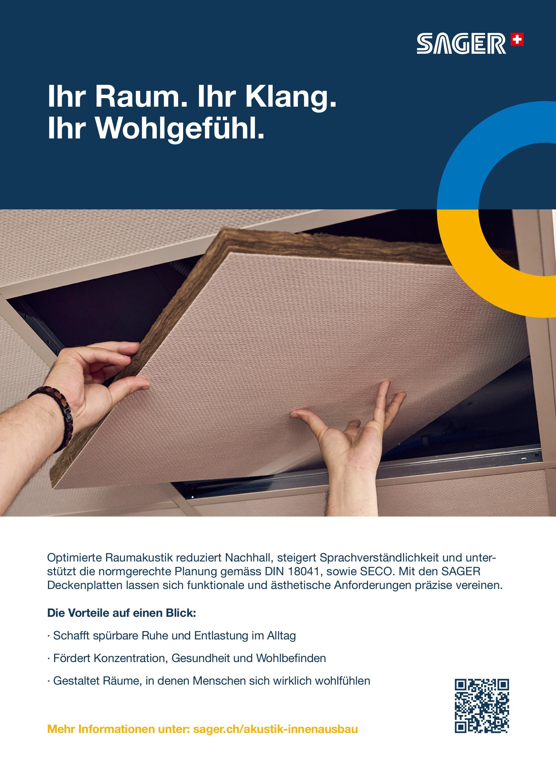 Flyer Raumakustik, DE